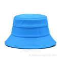 100% chapeaux de seau bleu polyester